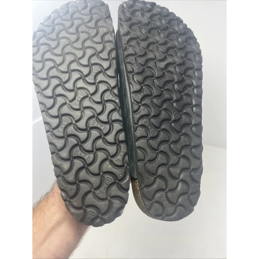 Birkenstock Arizona Sandals EU 43 US 10 Men Gray Birko-Flor Soft Footbed
